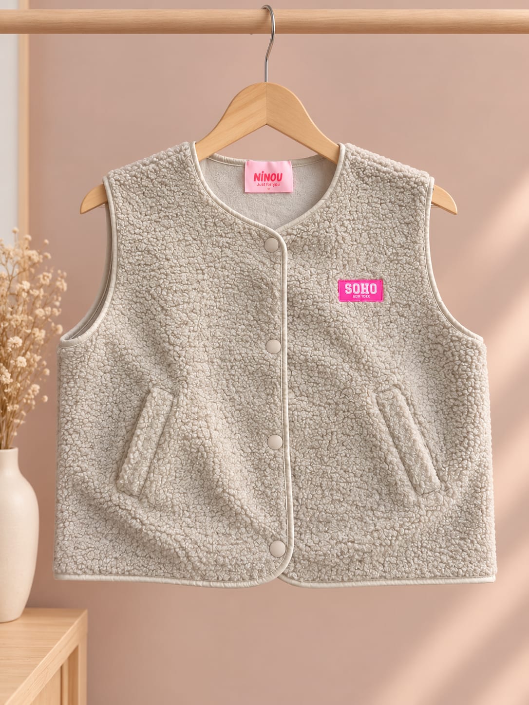 Gilet sans manches effet Sherpa « LIZZIE » – photo 3