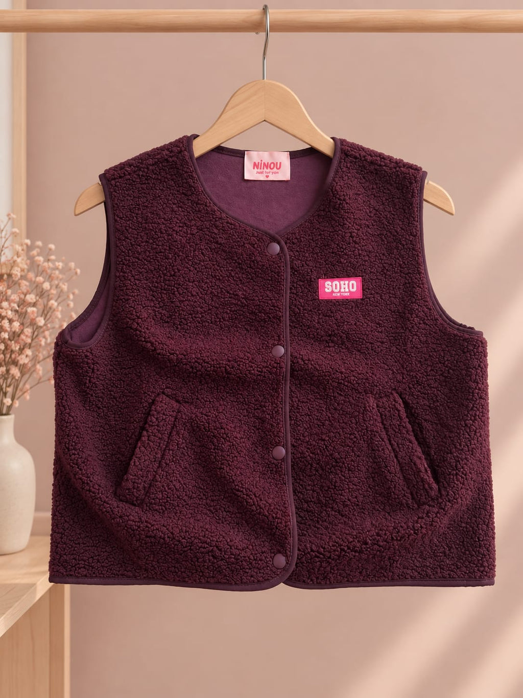 Gilet sans manches effet Sherpa « LIZZIE » – photo 4