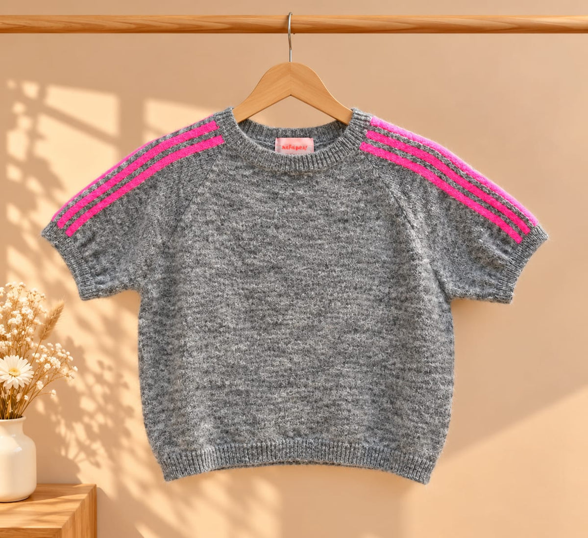 Pull manches courtes avec bandes de couleur « BAYLEN »