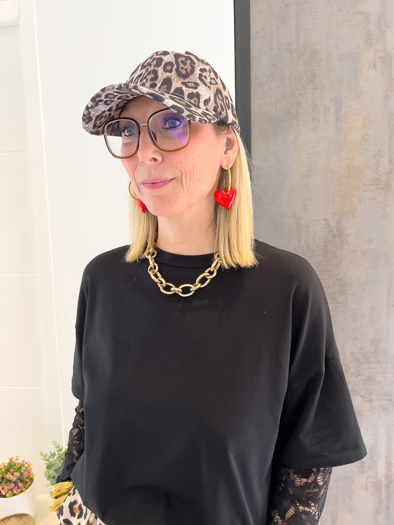 Casquette à motif Léopard avec sa forme classique « LEOPARD » – photo 2