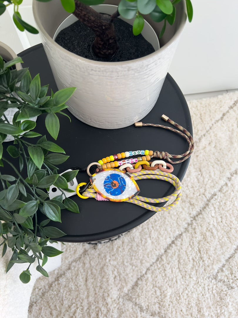 Grigris de sac ou porte clés avec son style bohème et coloré « EYES » – photo 4