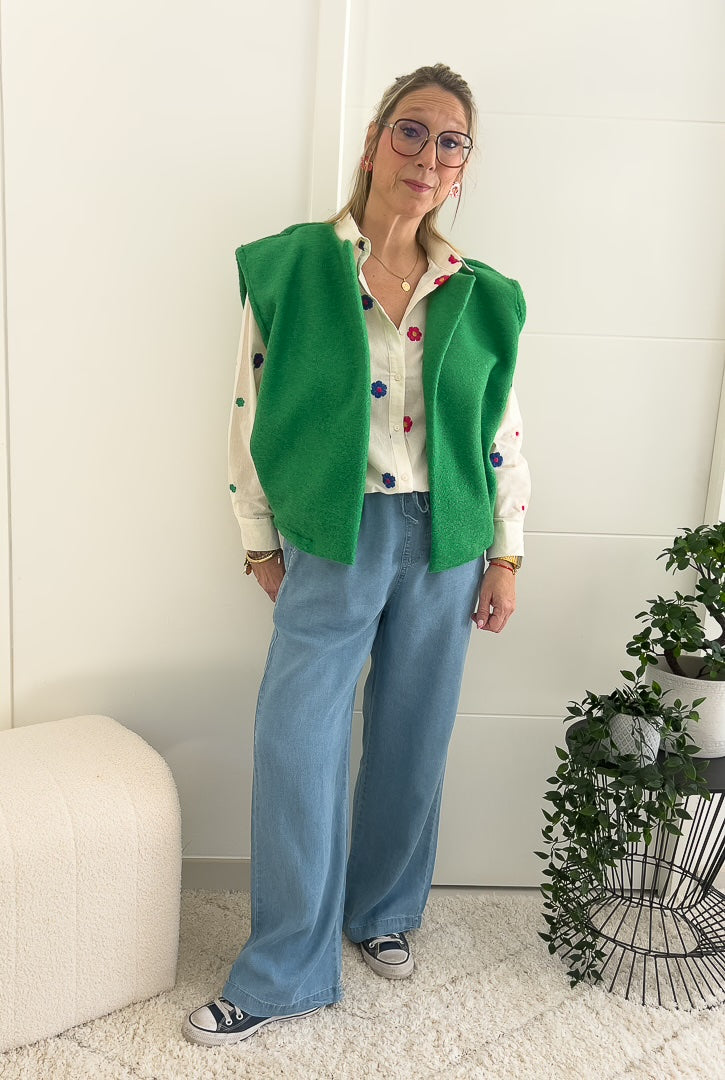 Gilet sans manches de couleur vert vif « VERRA » – photo 4