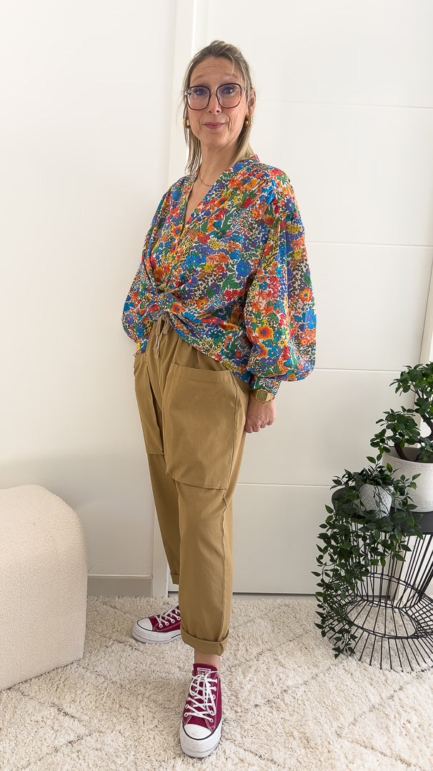 Pantalon en coton oversize avec ses grandes poches « VALERIE » – photo 4