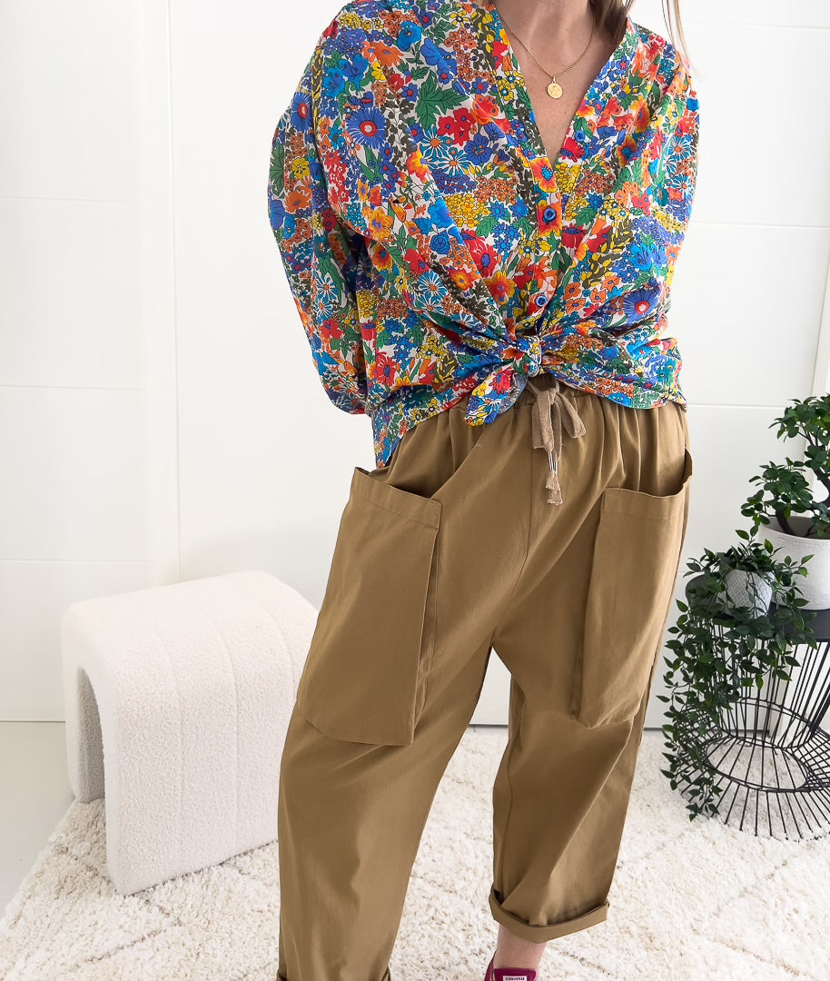 Pantalon en coton oversize avec ses grandes poches « VALERIE » – photo 3