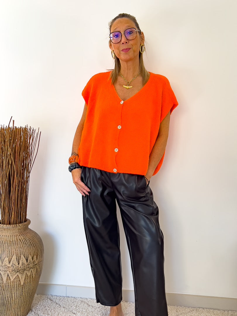 Pantalon en similicuir avec sa taille élastiquée » RICK » – photo 3
