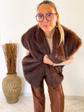 Veste sans manches en fausse fourrure « CAPUCINE »