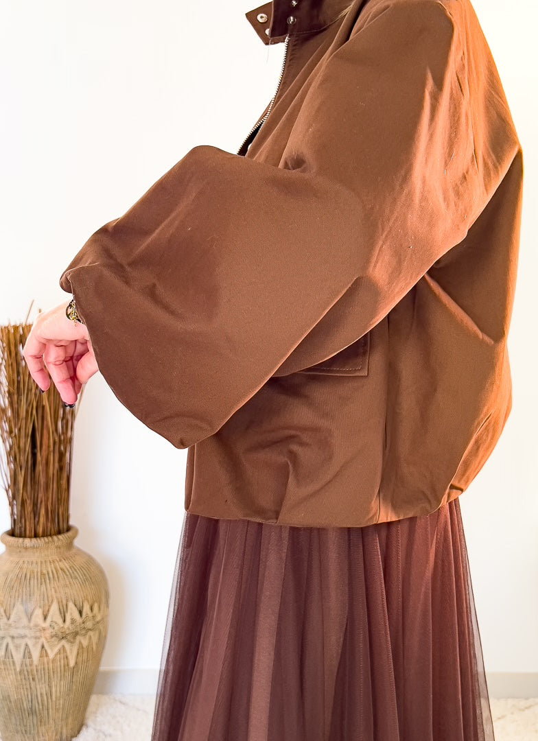 Veste courte à manches ballon « THELMA » – photo 2