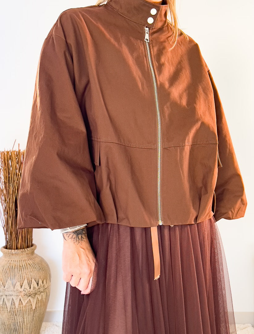 Veste courte à manches ballon « THELMA » – photo 4