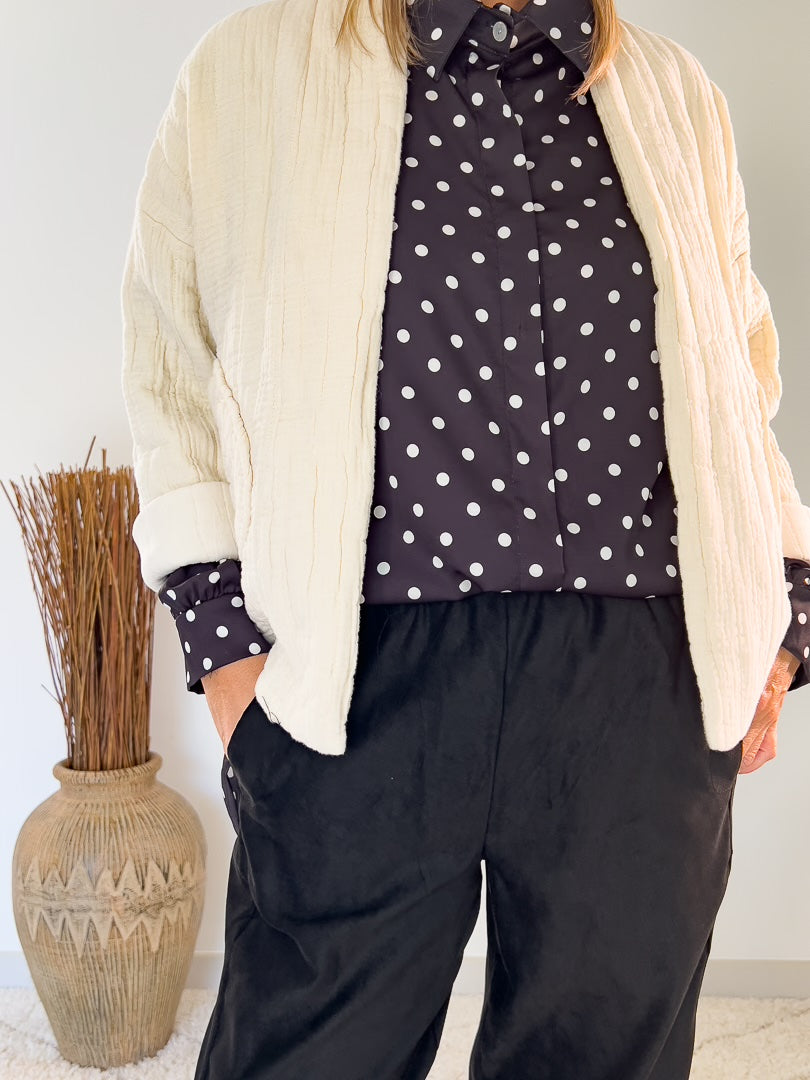 Veste kimono en coton avec sa coupe oversize « ESTER »