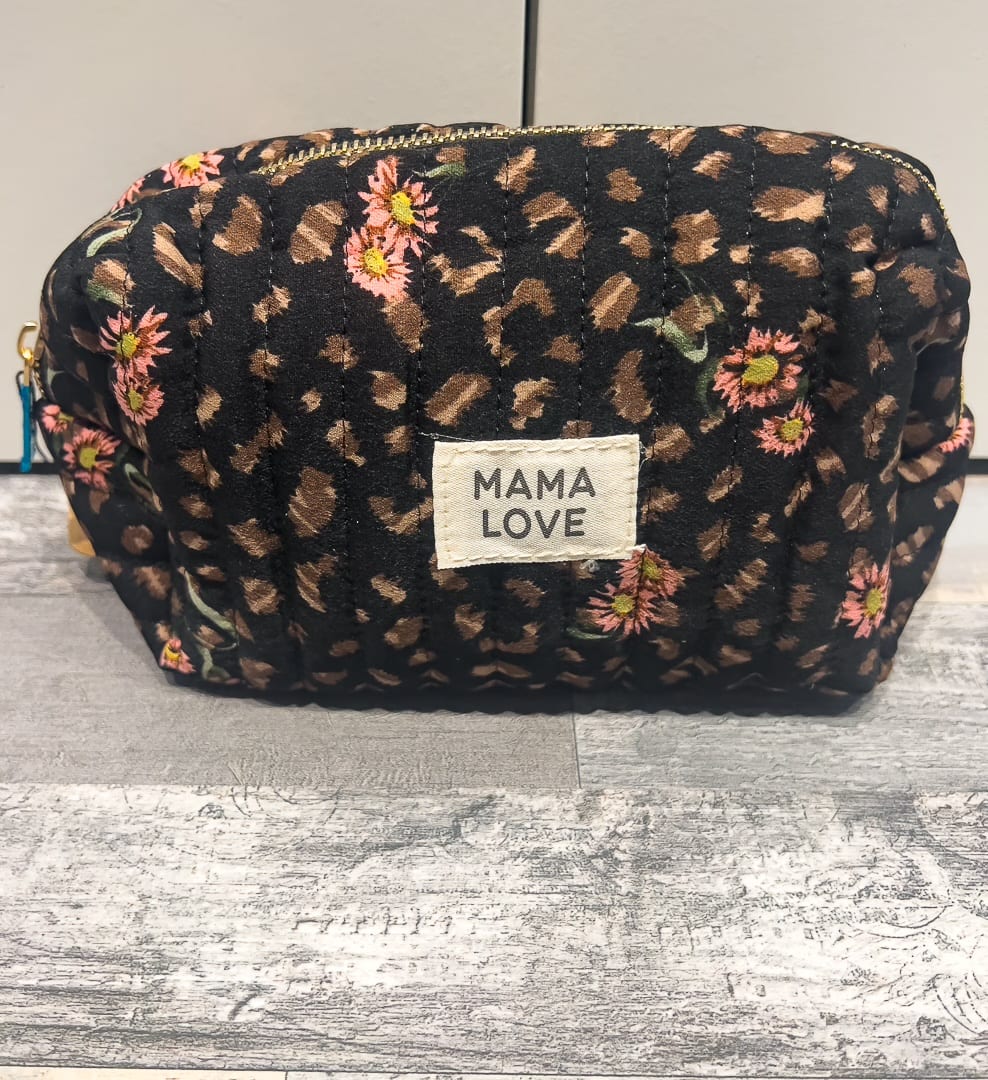Trousse de maquillage ou de toilette en tissu matelassé « FLEUR » – photo 3