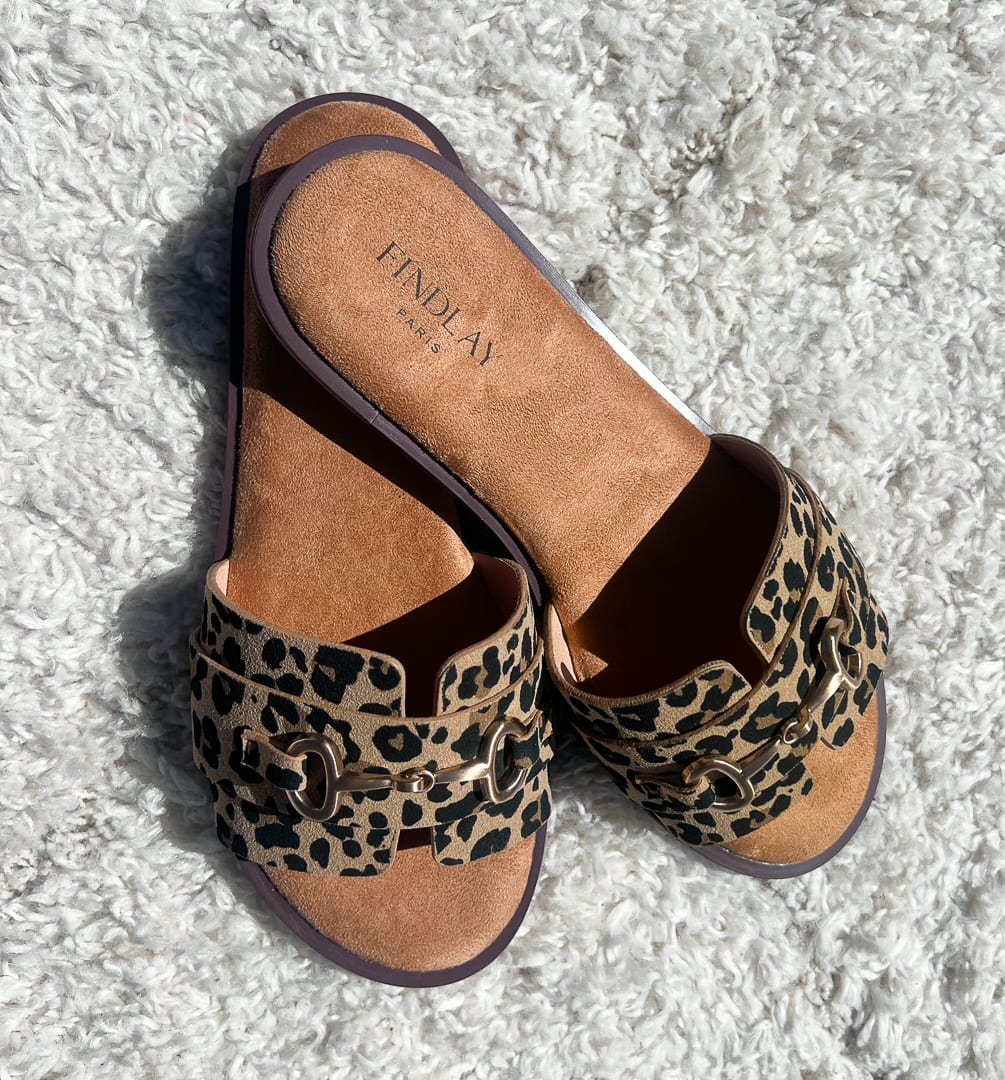 Sandales Léopard avec sa boucle dorée « JULIETA » – photo 3
