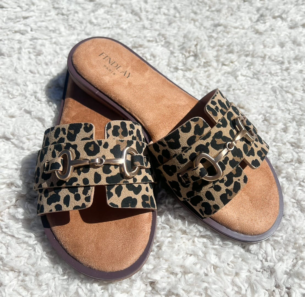 Sandales Léopard avec sa boucle dorée « JULIETA »
