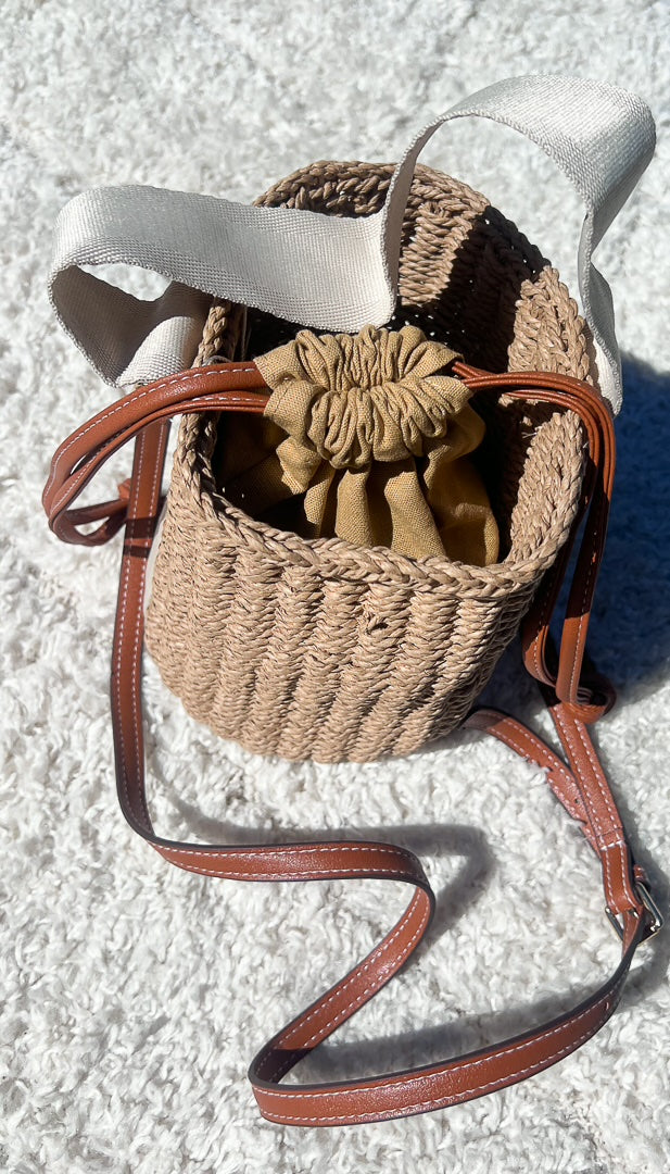 Sac forme seau en paille « KITTY » – photo 8