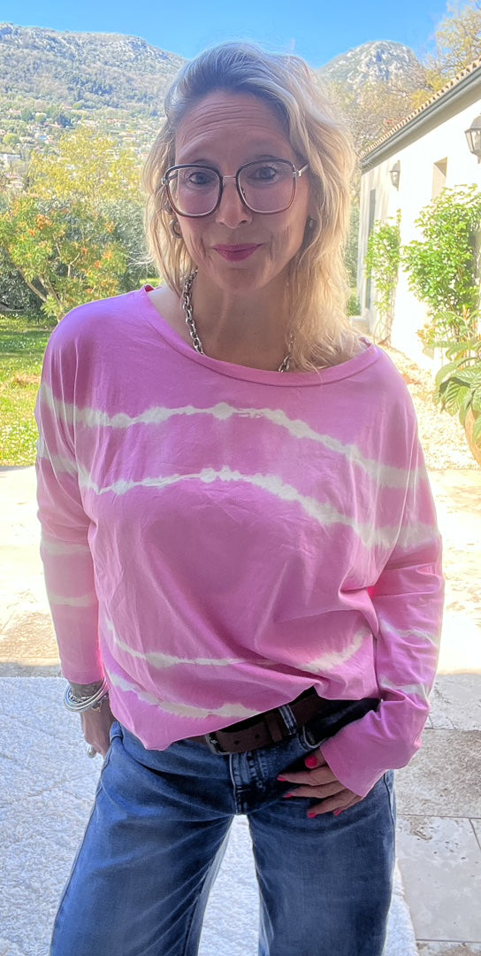 Tee-shirt à manches longues tie & die « ART » – photo 3