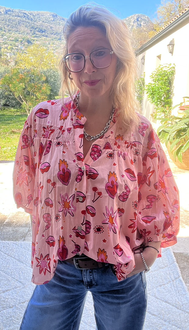 Chemise ample à manches bouffantes « ROSY » – photo 2