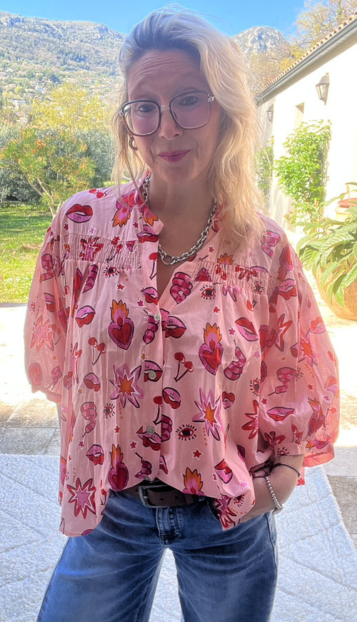 Chemise ample à manches bouffantes « ROSY » – photo 2