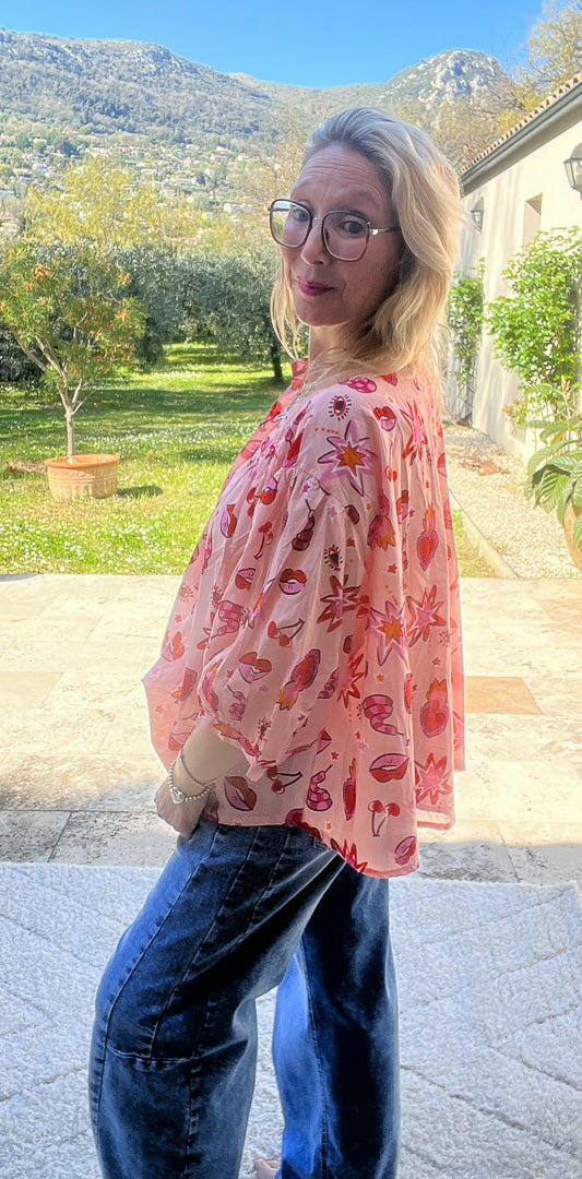 Chemise ample à manches bouffantes « ROSY » – photo 3