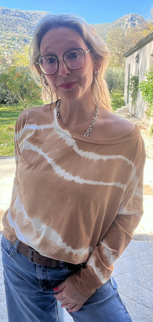 Tee-shirt à manches longues tie & die « ART » – photo 4