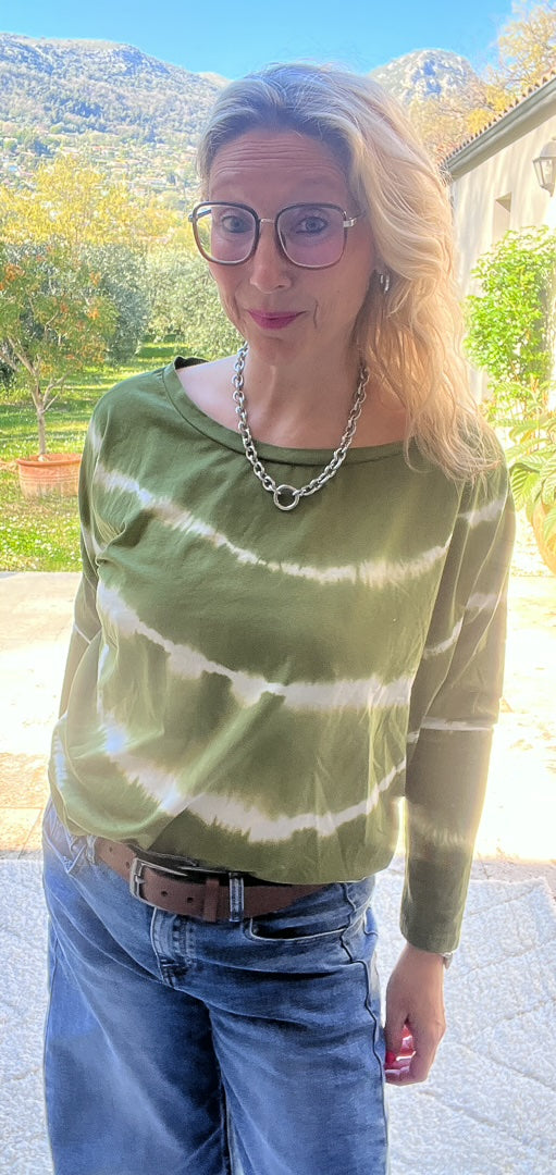 Tee-shirt à manches longues tie & die « ART » – photo 2