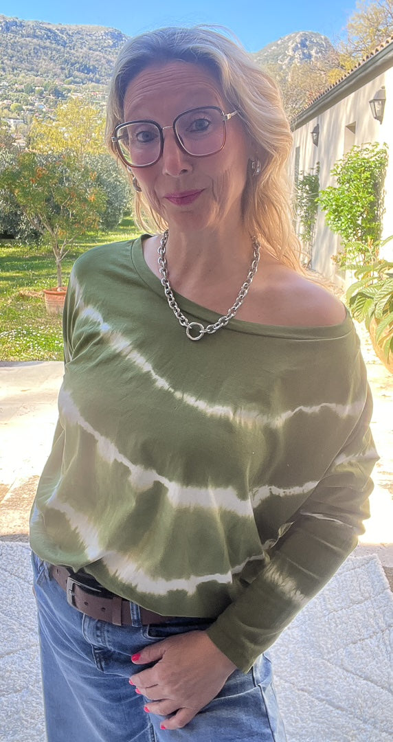 Tee-shirt à manches longues tie & die « ART » – photo 5