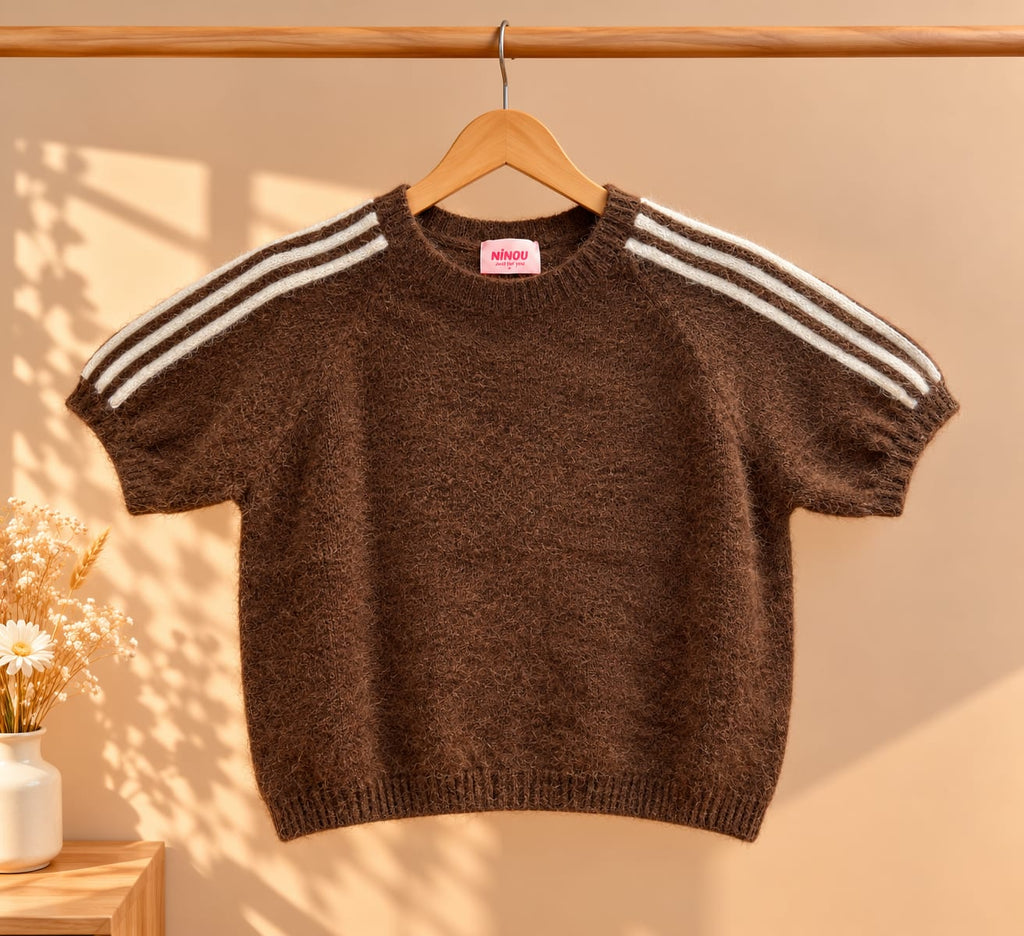 Pull manches courtes avec bandes de couleur « BAYLEN » – photo 4