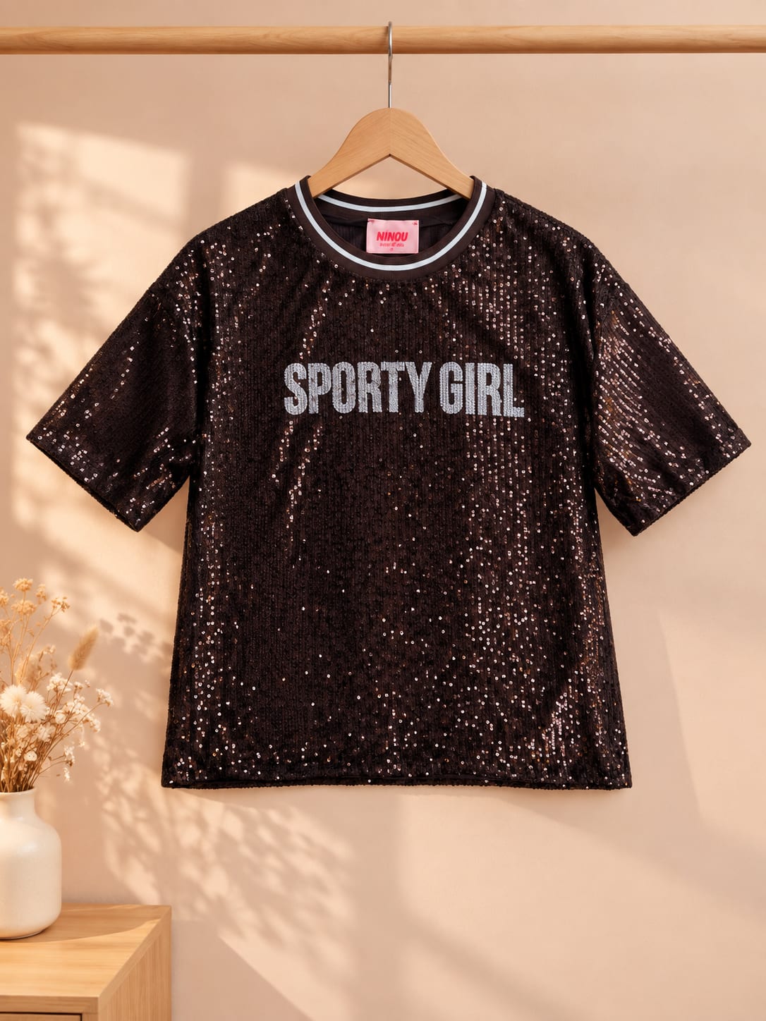 T-shirt à sequins « SPORTY GIRL » – photo 3