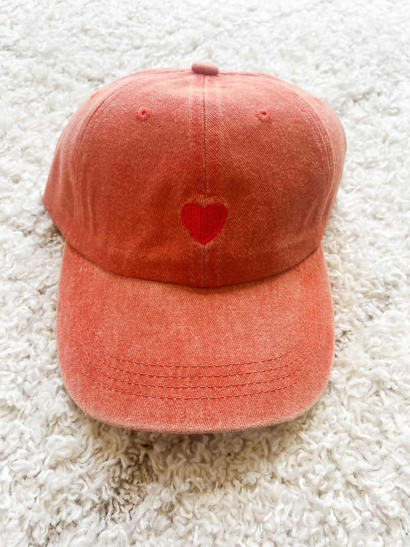 Casquette délavée brodée cœur « ELLA » – photo 5