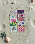 Pochettes en perles et leur broderies colorés