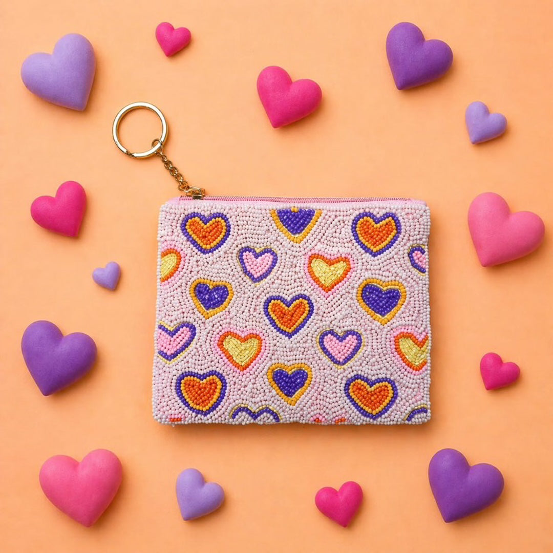 Pochette porte-monnaie avec broderie en perles « NINON » – photo 9